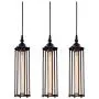 CMNNQ 3 Pack Retro Ceiling Pendant Light, Metal Industrial Hanging Lights Lamp, Classic Kitchen Table Dining Room Lighting Fixture 3PCS Without Bulbs (Bronze)