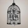 Sweety House New Snowflake Customized 9-lamp Chandelier, Simple postmodern Crystal lamp, Creative net red Dining Room Lighting Chandelier(Birdcage Crystal Light)