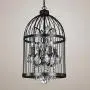 Sweety House New Snowflake Customized 9-lamp Chandelier, Simple postmodern Crystal lamp, Creative net red Dining Room Lighting Chandelier(Birdcage Crystal Light)