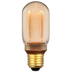 Vintage Edison LED Light Bulb, Tubular Amber Glass Bulb, Dimmable 3.5W Harwez RN T45/T14, 2000K Warm Lighting, E26 Medium Base, Decorate Restaurant Coffee Shop Kitchen