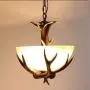 Modern Ceiling Chandelier Light, European Style 5-Ring LED Chandeliers Ceiling Light for Hallway Dining Room Bedroom (Brown-A)