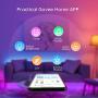 MINGER LED Strip Lights Bluetooth, 16.4ft Music Sync LED Lights with App Phone, Remote, Control Box, RGB Color Changing Lights with 64 Scenes Modes, DIY for Room, Bedroom, Kitchen, TV, Office, Party