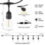 ZOTOYI 100Ft LED Outdoor String Lights, Waterproof IP65 Patio Lights with 32 Shatterproof Bulbs(2 Spare), Commercial Grade UL Listed Heavy-Duty Hanging Light for Backyard Party Wedding