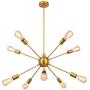 10-Light Gold Sputnik Chandelier Light Fixture, Brass Light Fixture Industrial Vintage Ceiling Pendant Lighting Fixture for Bedroom Living Room Dining Room Kitchen 10-Light Gold Sputnik Chandelier Light Fixture, Brass Light Fixture Industrial Vintage Ceiling Pendant Lighting Fixture for Bedroom Living Room Dining Room Kitchen