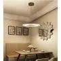 Ganeed Chandeliers,Crystal Glass Chandelier,Pendant Lighting Ceiling Lights Fixtures for Living Room Bedroom Restaurant Porch Dining Room,One Rings (Dia 11.8'',6500K)