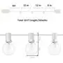 Romasaty 50FT Outdoor String Lights G40 Clear Globe String Lights Light Bulbs with 52 Clear Bulbs -5 Watt/120 Voltage/E12 Base -White Wire Romasaty 50FT Outdoor String Lights G40 Clear Globe String Lights Light Bulbs with 52 Clear Bulbs -5 Watt/120 Voltage/E12 Base -White Wire