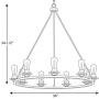 Progress Lighting P400016-143 Debut Chandeliers, Black