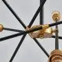 Saint Mossi Vintage Pendant 10-Lights E26 Base Modern Black Sputnik Hanging Light Industrial Hanging Pendant Light Fixture for Kitchen Dining Room Bedroom