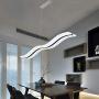 Modern LED Pendant Lighting with Remote Control, Acrylic Ceiling Lighting Fixture, Adjustable Height Chandeliers Hanging Light for Bedroom Living Room Dining Room Kitchen Island,120cm