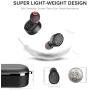 TOZO T10 Bluetooth 5.0 Wireless Earbuds with Wireless Charging Case IPX8 Waterproof TWS Stereo Headphones in Ear Built in Mic Headset Premium Sound with Deep Bass for Sport Black