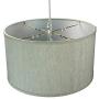 2 Light Swag Plug-in Pendant 18''w Textured Oatmeal with Diffuser, White Cord