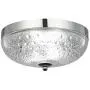 COTULIN Modern 9.8 Inch 2-Light Chrome Kitchen Living Room Hallway Flush Mount Ceiling Light,Ceiling Light Fixture with White Glass Shade for Bedroom Bathroom,Dome Light Fixture Round Ceiling Lights