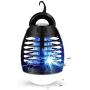 BroElec Bug Zapper Camping Lamp, Tent Light Bulb Portable Led and Emergency Lantern with Waterproof Mosquito Repellent Fly Killer USB 2200mAh Rechargeable Battery for Indoor Outdoor Backpacking Black