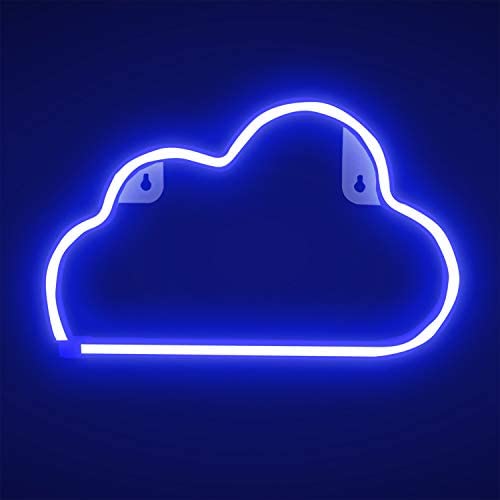 FUNPENY LED Neon Decorative Light, Neon Sign Shaped Decor Light, Cloud Shape Indoor Decor for Living Room, Birthday Party, Wedding Party