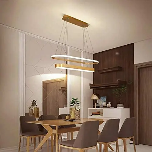 Dimmable with Remote Controller Modern Pendant Lights Led for Living Room Office Reading Chandeliers Home Lighting Lamp Gold Dimmable with Remote Controller Modern Pendant Lights Led for Living Room Office Reading Chandeliers Home Lighting Lamp Gold