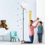 Joofo Floor Lamp,Sky LED Modern Torchiere 3 Color Temperatures Super Bright Floor Lamps-Tall Standing Pole Light with Remote & Touch Control for Living Room,Bed Room,Office ,Rocky Black