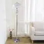 Hsyile Lighting KU300189 Luxury Wedding European Crystal Floor Lamp for Living Room,Bedroom,Office,Chrome Finish,1 Light