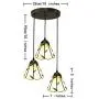 Tiffany Style Pastoral 3 Lights Pendant Lamp 10 Inch Vintage Green Leaves Stained Glass Shade E27 Ceiling Hanging Lights for Dining Room 110V-240