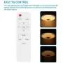 SOOTOP LED Music Ceiling Light, Imitating Crystal Border with Bluetooth Speaker Ceiling Crystal Lamp for Living Room Bedroom, Dimmable White Warm Light RGB Color Changing SOOTOP LED Music Ceiling Light, Imitating Crystal Border with Bluetooth Speaker Ceiling Crystal Lamp for Living Room Bedroom, Dimmable White Warm Light RGB Color Changing
