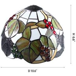 Tiffany Table Lamp Cover Colored Glass Lamp Shade Mediterranean Style Lampshade for Table Lamp Bedroom Dining Room (025)