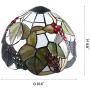 Tiffany Table Lamp Cover Colored Glass Lamp Shade Mediterranean Style Lampshade for Table Lamp Bedroom Dining Room (025)