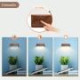[American Black Walnut] YiLaie Reading Lights, Magnetic Dimmable 360° Rotatable, Portable Lights Battery Powered, Rechargeable Night Wall Lights, Lamps for Book Reading, Bedrooms, Living Room Bedside