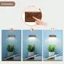 [American Black Walnut] YiLaie Reading Lights, Magnetic Dimmable 360° Rotatable, Portable Lights Battery Powered, Rechargeable Night Wall Lights, Lamps for Book Reading, Bedrooms, Living Room Bedside