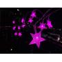 Darknessbreak Pink Fairy Star String Lights, Battery Operated 25ft 50leds Pink String Lights for Girl Bedroom Decorations,Kids Tent,Camping Awning,Indoor Party,Christmas Tree.