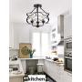Liylan Vintage Semi-Flush Mount Ceiling Lighting Fixtures Farmhouse Close to Ceiling 3-Lights Industrial Black for Kitchen Dinning Living Room Liylan Vintage Semi-Flush Mount Ceiling Lighting Fixtures Farmhouse Close to Ceiling 3-Lights Industrial Black for Kitchen Dinning Living Room