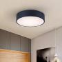 LUCTING Modern LED Ceiling Lamp, 13.8-inch Surface Flush Mount Ceiling Lighting 3500K 18W Warm White Fixture for Hallway Bedroom Foyer Kitchen Living Closet Room(Black)
