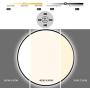 Round Led Ceiling Light Fixtures - 24inch LED Flush Mount Ceiling Light,48W (260W Equivalent),2880lm,Dimmable 2800-6500K, 90Ra+,ETL List,Modern Ceiling Lamp