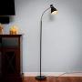 Brightech Avery - Dimmable Task & Reading LED Floor Lamp - Bright Modern Contemporary Standing Light - for Office, Bedroom, & Living Room - Sturdy and Lightweight - Black