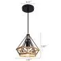 Pendant Light Vintage Style,Hanging lamp Black Light Hallway Industrial Lighting Fixtures Chandeliers for Dining Rooms Bedroom Kitchen Island Entryway