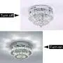 Modern Crystal Ceiling Light Flush Mount Round LED Chandeliers Lamp with 6000K for Bedroom Dining Room Living Room Hallway Foyer Entry ( 30w Cool White) Modern Crystal Ceiling Light Flush Mount Round LED Chandeliers Lamp with 6000K for Bedroom Dining Room Living Room Hallway Foyer Entry ( 30w Cool White)
