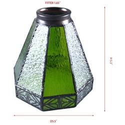 Tiffany Table Lamp Cover Colored Glass Lamp Shade Mediterranean Style Lampshade for Table Lamp Bedroom Dining Room (027)