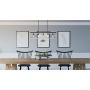 Briarwood Collection Whitewashed Five-Light Farmhouse Linear Chandelier