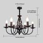 Jaycomey French Country Chandelier,Vintage Candle Chandelier,6 Lights Farmhouse Pendant Light Fixture for Kitchen Island,Dining Room,Living Room Jaycomey French Country Chandelier,Vintage Candle Chandelier,6 Lights Farmhouse Pendant Light Fixture for Kitchen Island,Dining Room,Living Room