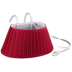 Miles Kimball Over-the-Bed Light with Colored Shade,Burgundy