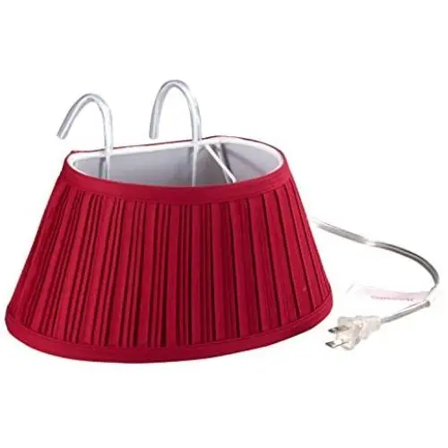 Miles Kimball Over-the-Bed Light with Colored Shade,Burgundy