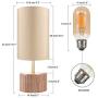 DEEPLITE Touch Control Table Lamp Bedside 3 Way Dimmable Desk Lamp Touch Sensitive Modern Accent Nightstand Lamp Ambient Night Light for Bedroom, Living Room, Office, 6 W LED Bulb Included