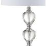 JONATHAN Y JYL2042A Cole 27'' Crystal LED Table Lamp Traditional,FrenchCountry,Transitional for Bedroom, Living Room, Office, College Dorm, Coffee Table, Bookcase, Clear/Chrome