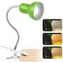 Desk lamp,360° Rotation Clip on Lamp Portable Book Reading Light,Clamp on Desk/Table/Bunk Bed/Cupboard Home Lighting (Green)