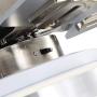 Indoor Ceiling Fan Light Fixtures - FINXIN Brushed Nickel Remote LED 52 Ceiling Fans For Bedroom,Living Room,Dining Room Including Motor,5-Blades,Remote Switch