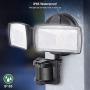 LED Security Lights, 28W 3000LM Motion Sensor Light Outdoor, GLORIOUS-LITE Super Bright 2 Head Outdoor Flood Light, 5500K, IP65 Waterproof, ETL Certified for Garage, Yard, Porch (NO Solar Power)