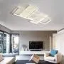 LightInTheBox LED Geometrical Flush Mount Lights Ambient Light Painted Finishes Metal Ceiling Lighting Chandeliers for Dining Room, Living Room (Black, Dimmable)