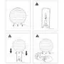 Archi Table Lamp, Standing Lamps with Rice Paper Shade for Bedroom, Livingroom (Ball)