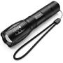Flashlights, LED Tactical Flashlight S1000 - High Lumen, 5 Modes, Zoomable, Water Resistant, Handheld Light - Best Camping/Outdoor/Hiking/Flashlights/Gift-Giving/Emergency(Batteries Not Included)