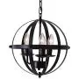 LuFun Orb Chandeliers,Industrial Vintage Pendant Lighting, Rustic Metal Ceiling Hanging Light Fixture for Indoor Kitchen Island Dining Living Room Farmhouse,3-Lights,Dia 13.7inch LuFun Orb Chandeliers,Industrial Vintage Pendant Lighting, Rustic Metal Ceiling Hanging Light Fixture for Indoor Kitchen Island Dining Living Room Farmhouse,3-Lights,Dia 13.7inch