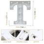 CJWPOWER Room Decor, LED Letter Signs, Cute Home Decor, Light Up Letter Signs for Wall, Bedroom, Party Decorations, Wedding, Birthday. Night Light and More (T)