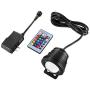 RUICAIKUN LED Flood Light 10W Waterproof Outdoor US Plug RGB Light with Remote Control (DC/AC 12V),Above Ground LED Spotlights